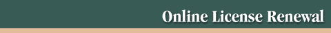 Online License Renewal
